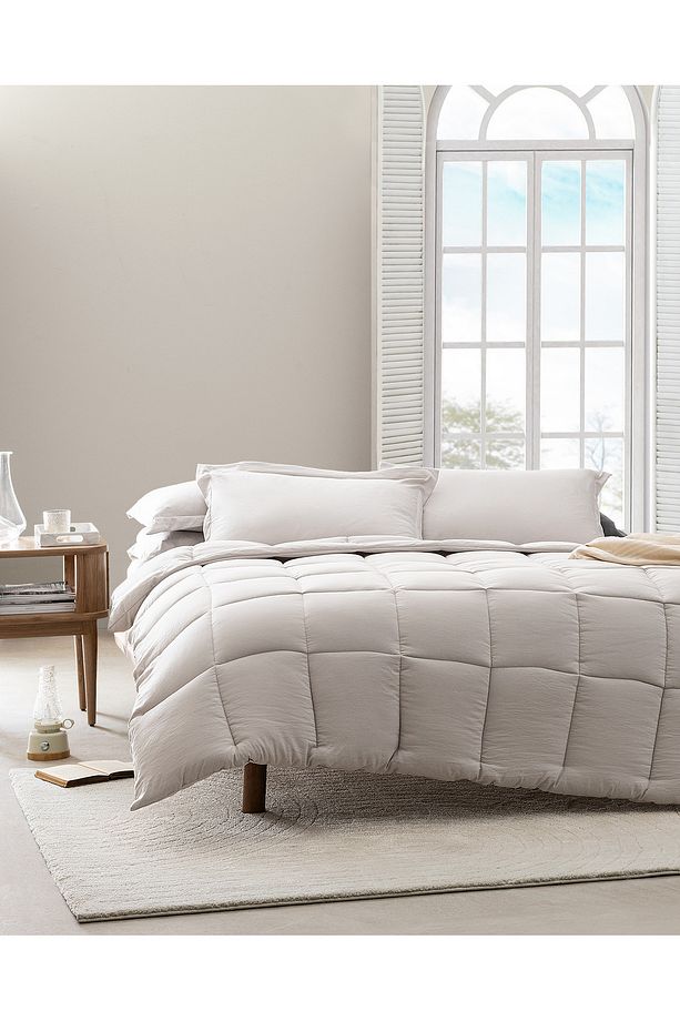Mona Çift Kişilik Comforter Set - Taş - 1
