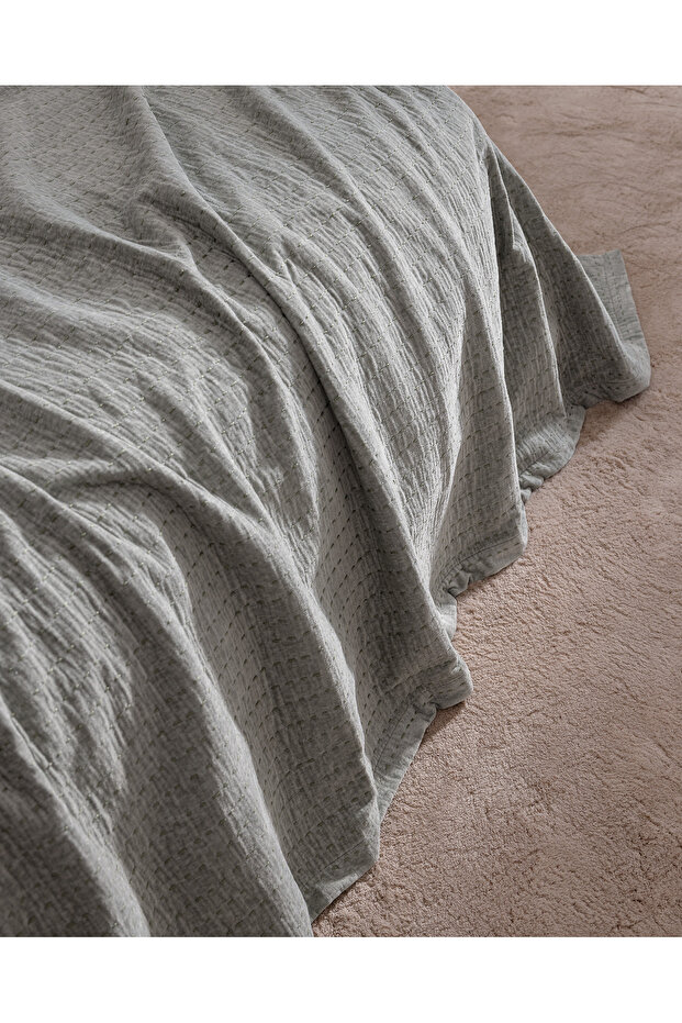 Feolette Double Bedspread - Mint Green - 6