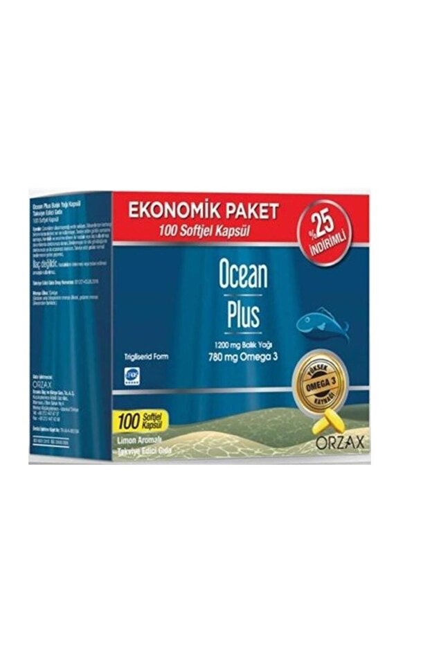 Plus Omega3 1200 Mg 100 Soft Gel Capsules Economical Package