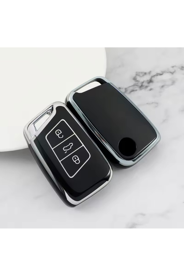 Black-Silver Seat Ateca Waterless Key Case