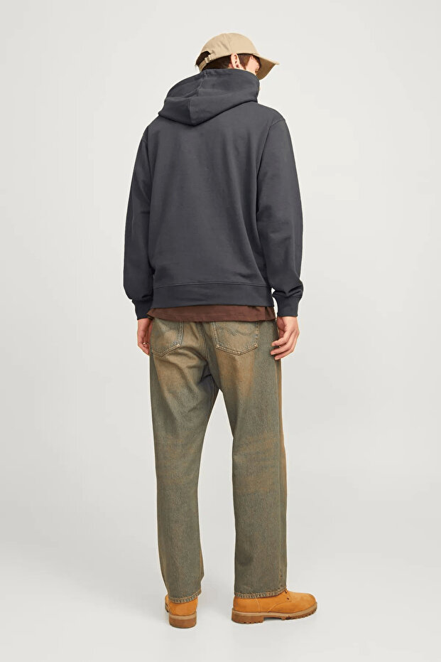 Jack & Jones JJECHARGE Faded Sweat Hood NOOS, Silver Sage, XL