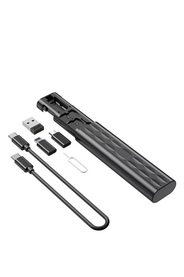 7in1 Seyahat Seti  Type-C to Type-C Kablo,  Kart Yuvası,  Usb/Mikro/Lightning Port, Sim Kart İğnesi - 1