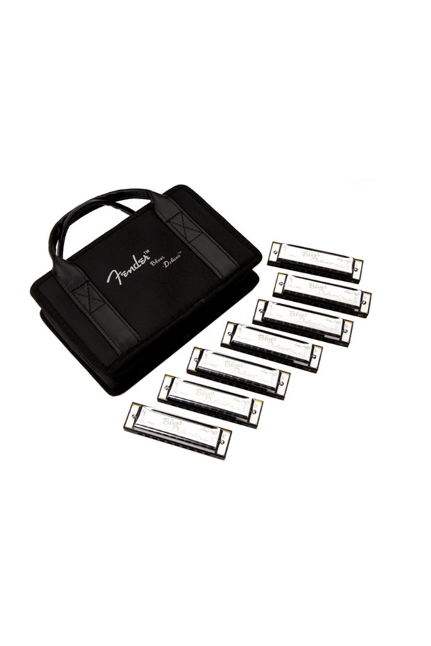 Blues Deluxe 7 Piece Harmonica Set with Bag