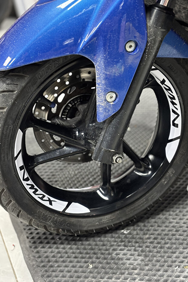 Wheel Rim Strip Sticker Set Compatible with Honda Nmax Series for All Years and Models (8 Pieces)