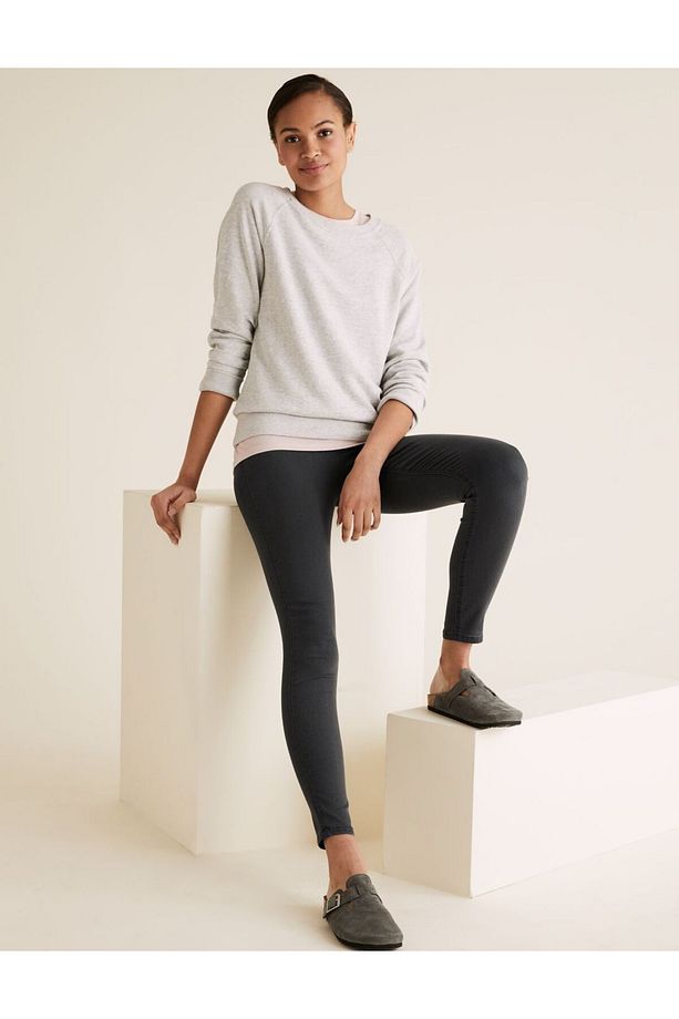 Yüksek Bel Jegging Jean Pantolon - 5