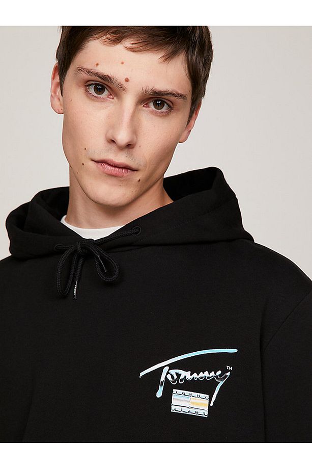 TOMMY JEANS ERKEK REGULAR FİT METALLIC DNA HOOD EXT - 3