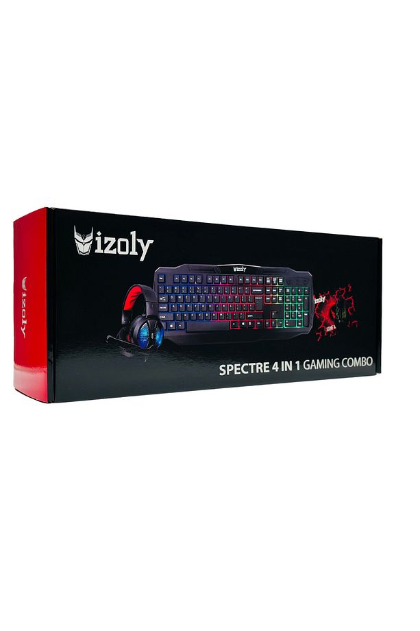 İzoly Spectre 4 in 1 Gaming Combo Klavye+Mouse+Kulaklık+Mousepad Seti - 1