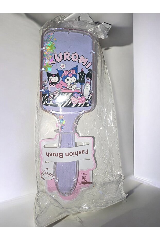 New Season Kuromi Themed Scalp Massage Comb 20cm Silicone Tip Massage Comb Brush