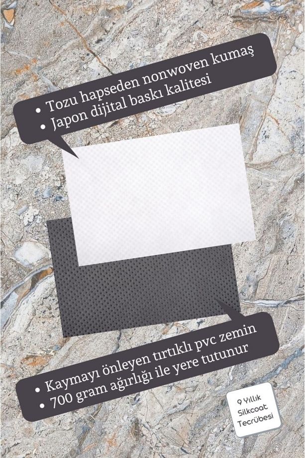 Kaliteli Dijital Baskı Uçak Desenli Kapı Önü Paspası - 2