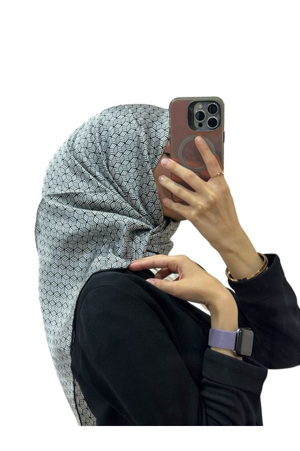İpek Krep Saten Eşarp 8911701 - 1