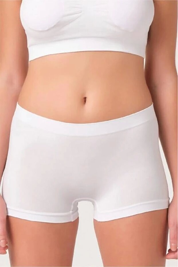 Defnada Pamuklu Kısa Kadın Boxer - 3