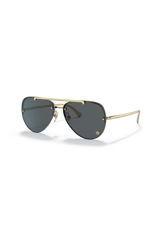 2231 100287 60 Unisex Drop Gold Metal Sunglasses