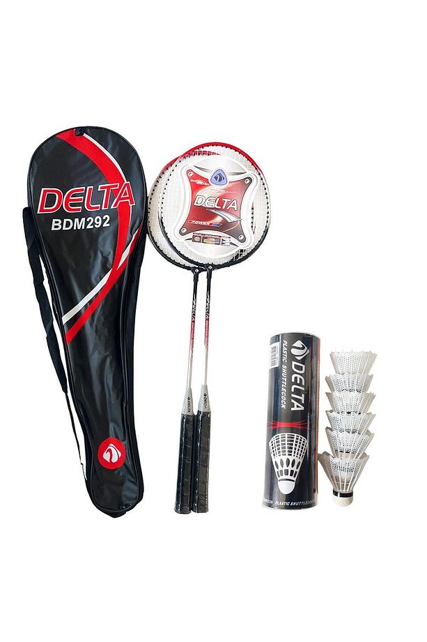 2 Adet Badminton Raketi + Badminton Çantası + 6 Adet Badminton Topu Seti - 1