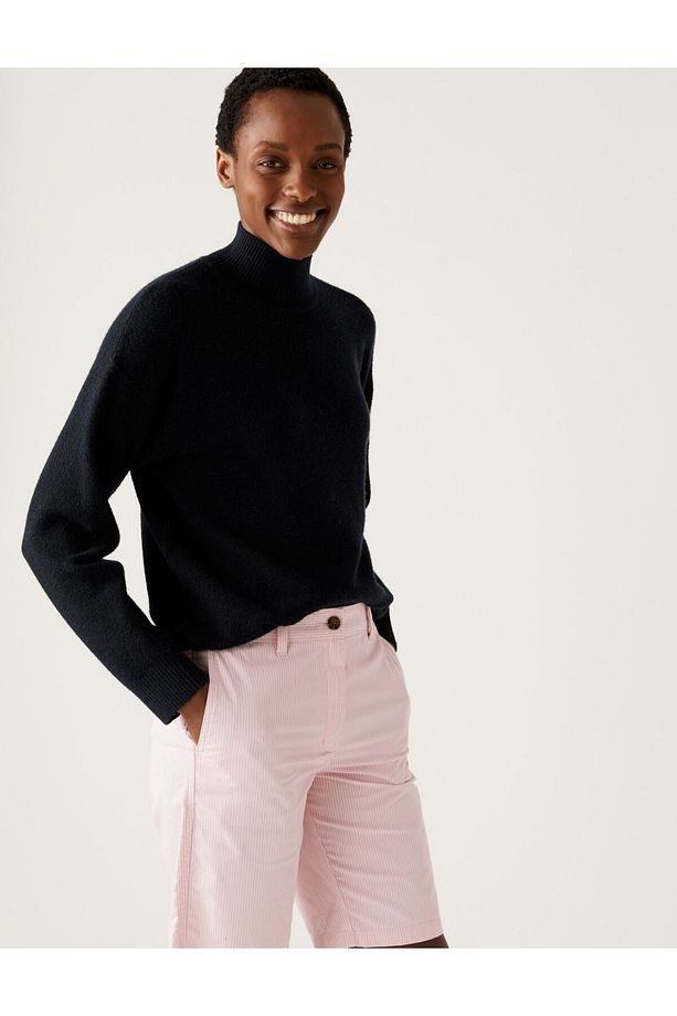 Regular Fit Chino Şort - 4