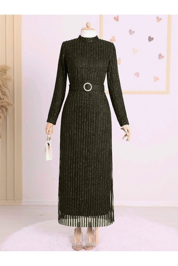 Modest Evening Dresses - Khaki - Maxi