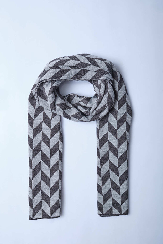 Eșarfă de tricotaje cu model - 3