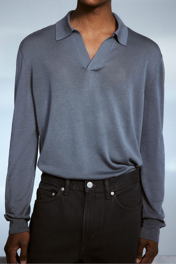 İnce Triko Polo Üst Regular Fit - 5