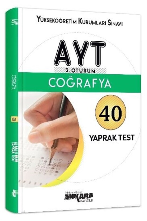 Yks Ayt 2. Oturum Coğrafya 40 Yaprak Test - 1