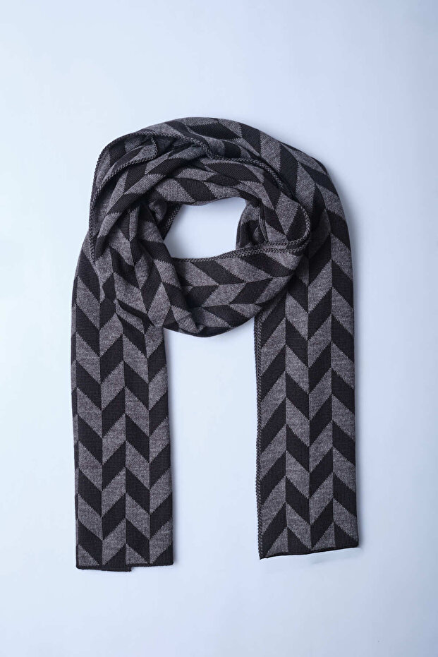 Patterned Knitwear Scarf - 4
