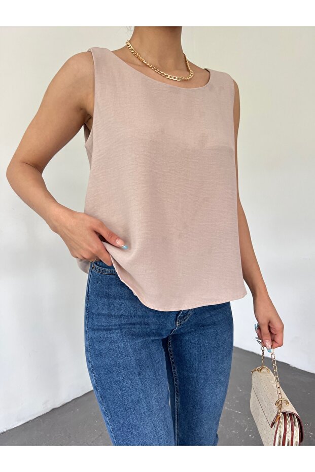 Μπλούζα Ayrobin Zero Sleeve - Light Mink - 3