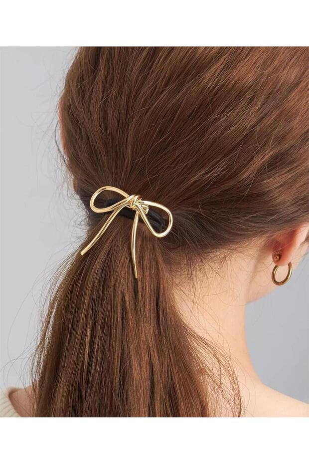 Gold Bow Rubber Buckle