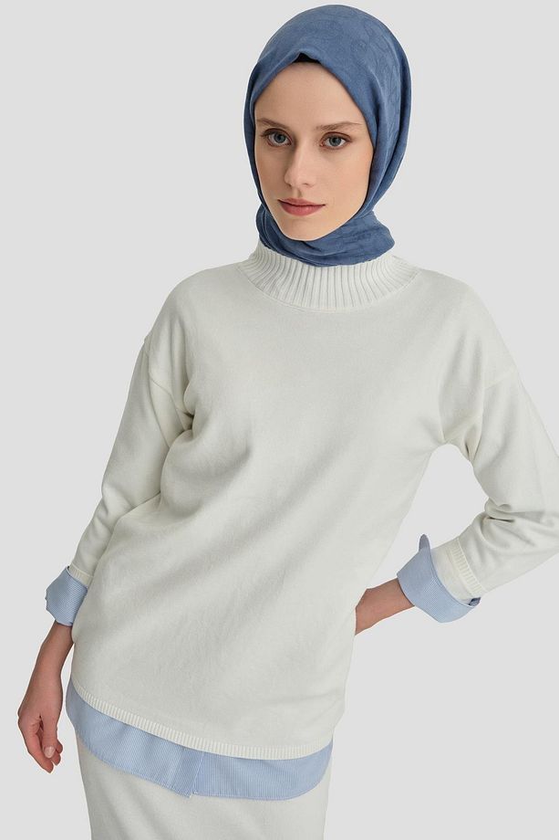 Basic Triko Takım 24kd4222 Ekru - 3