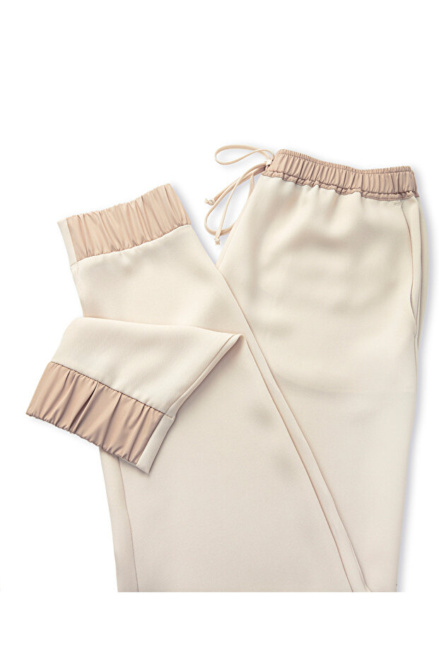 Kontrast bel pantolon - 4