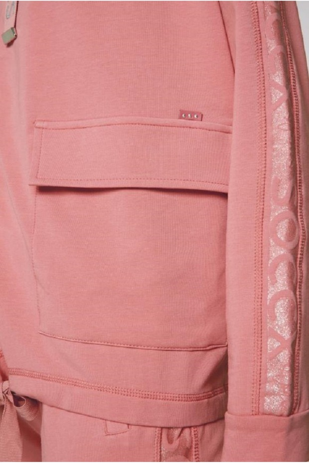 Kapüşonlu Oversize Sweatshirt - 2