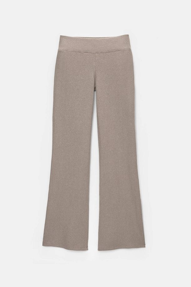 Yumuşak dokulu İspanyol paça pantolon - 6