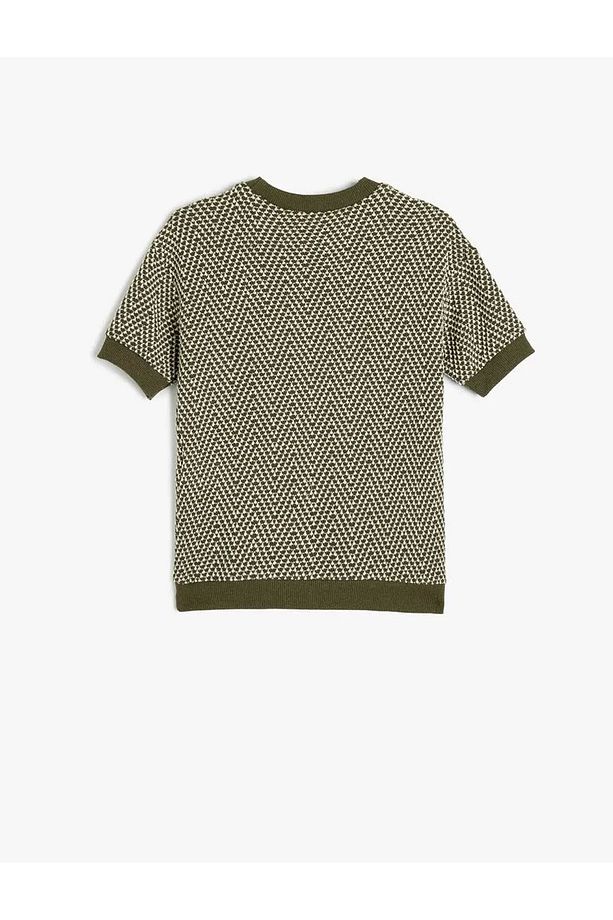 Kısa Kollu Yeşil Erkek Çocuk Sweatshirt 5SKB10366TK - 2