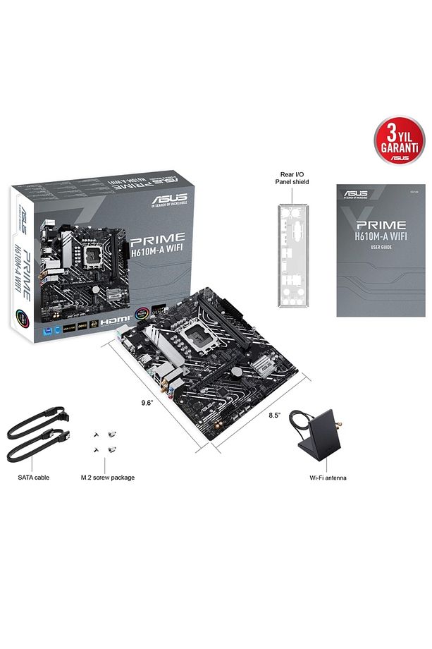 Prıme H610m-a Wıfı H610 Ddr5 Vga Glan Matx Hd Dp M2 Rgb Us3 1700p Anakart - 5