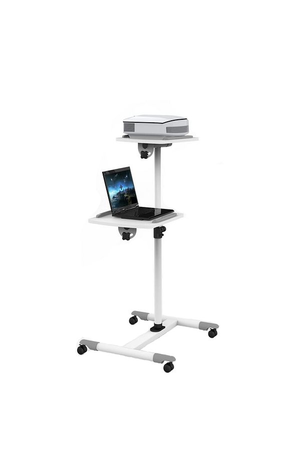 Cod-sp10 2 Tablalı Tekerlekli 110 Cm Projeksiyon Notebook Sehpası Standı - 1