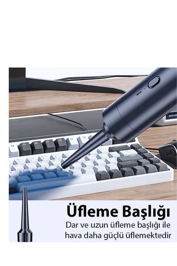 MEFA ÖS ŞARJLI Araç Süpürgesi - Araba Süpürgesi - Oto Süpürge - 4