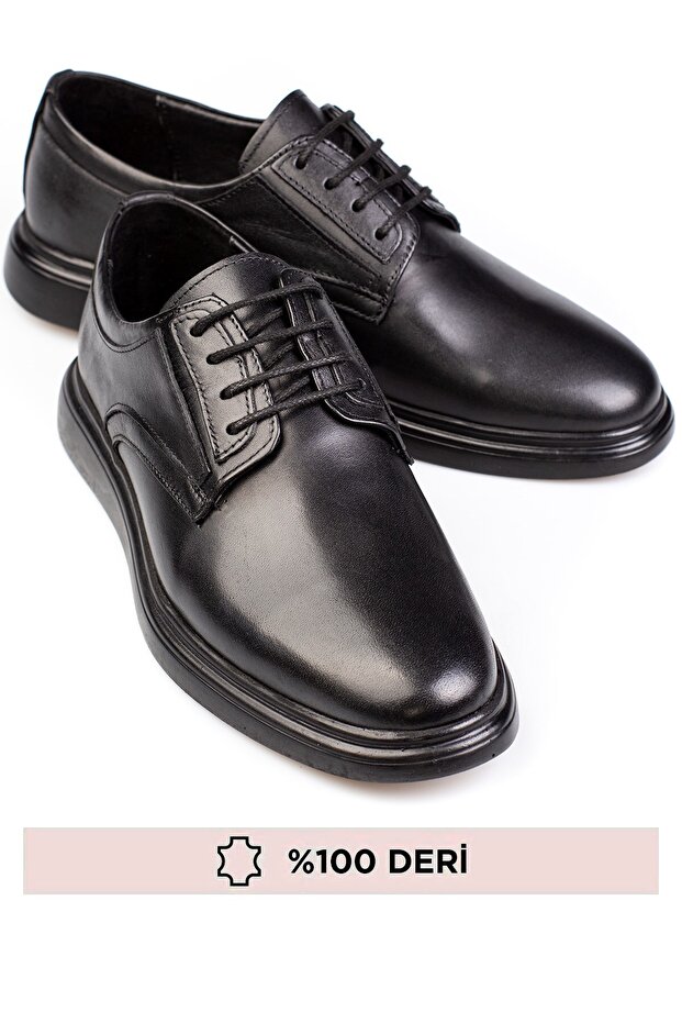 100% Genuine Leather, Thick Sole, 4 Seasons, Men's Leather Shoes