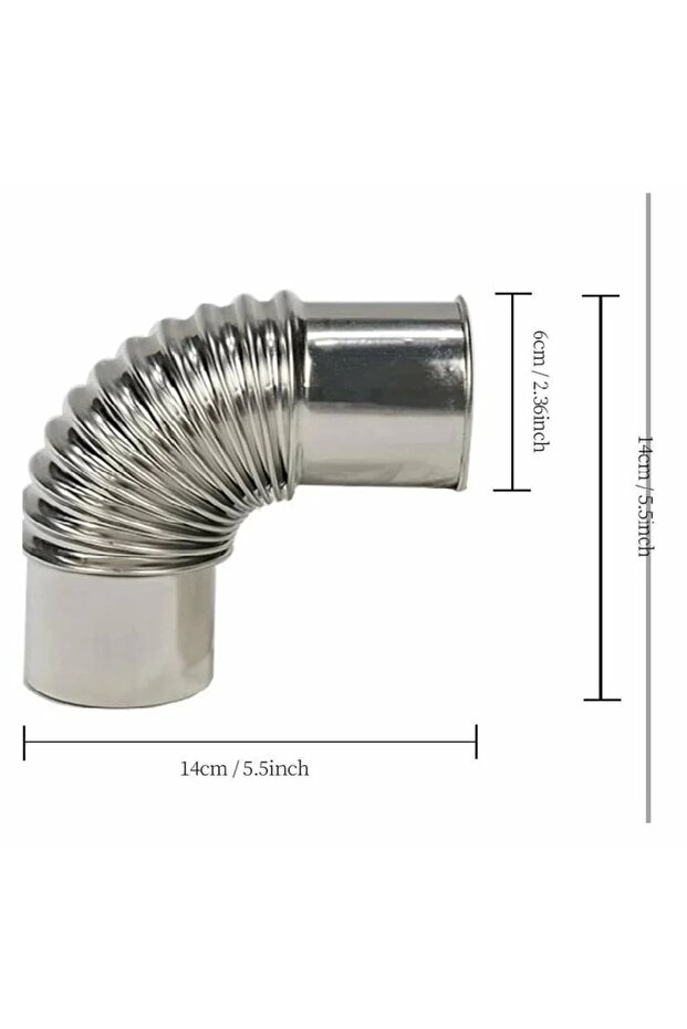 Pelet Sobası Paslanmaz Dirsek Boru - 2