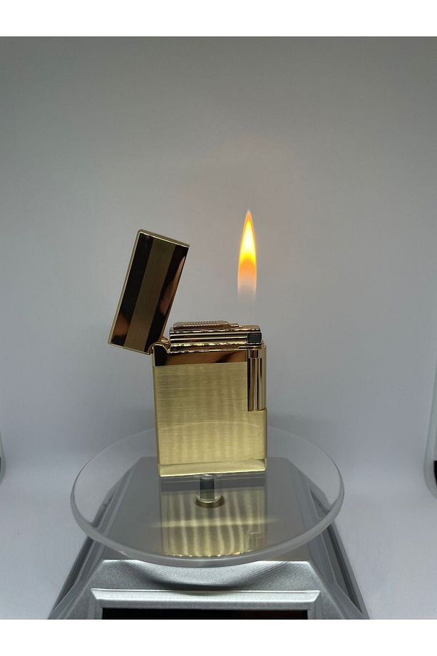 Gold Komple Çelik Gazlı Dupont Çakmak - 1