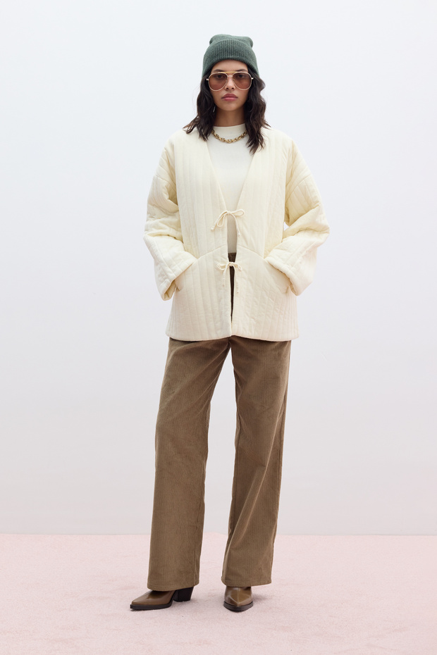 KAPİTONE BAĞLAMALI MONT VANİLYA - 7