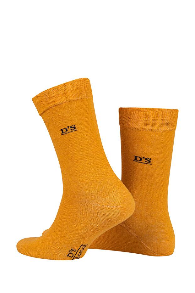 Erkek Pamuk Çorap Basic Hardal - 2