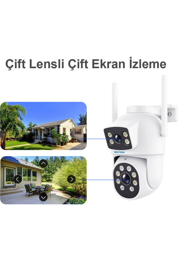 Ntl-pt-13w-dbw2 Çift Kameralı 2mp Hd Wi-fi Pan/tilt Dış Mekan Ip Kamera - 2