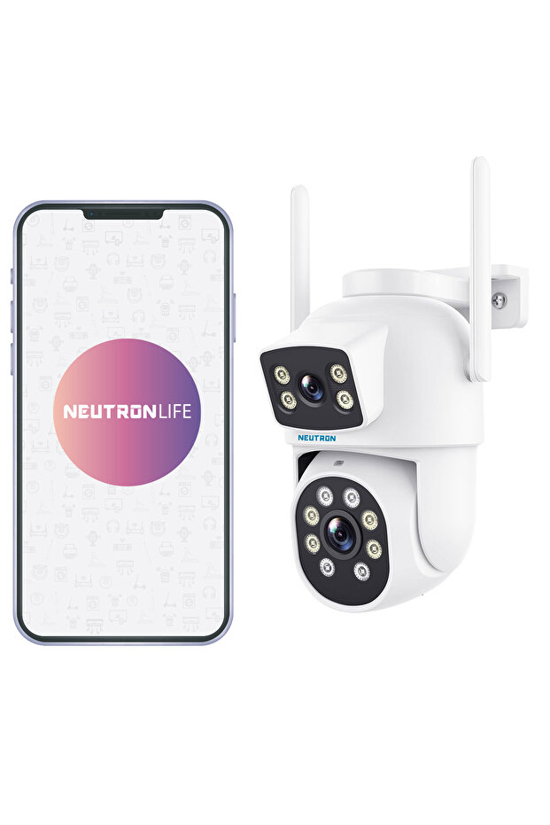 Ntl-pt-13w-dbw2 Çift Kameralı 2mp Hd Wi-fi Pan/tilt Dış Mekan Ip Kamera - 1