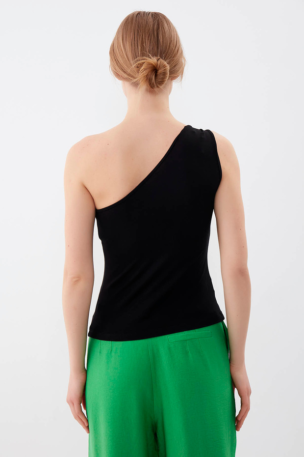 Tek Omuz Tokalı Bluz - 5