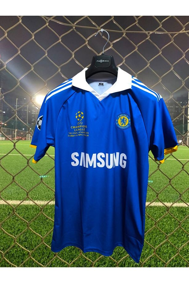 2006 Lampard Chelsea Nostalji Retro Şampiyonlar Ligi Finali yetişkin Forması (mavi) AG - 2