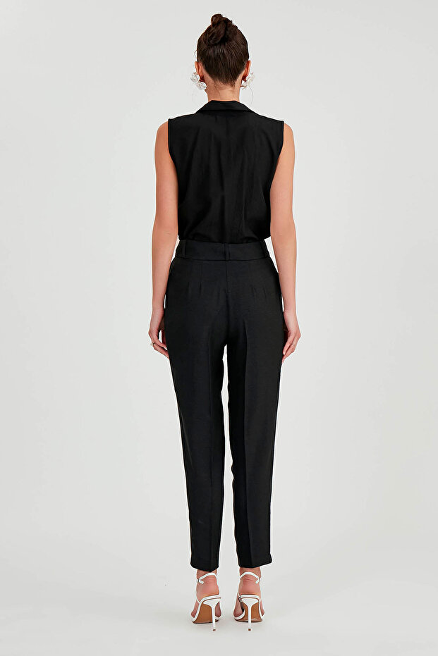 بنطال بخصر عالٍ بزرين - 5