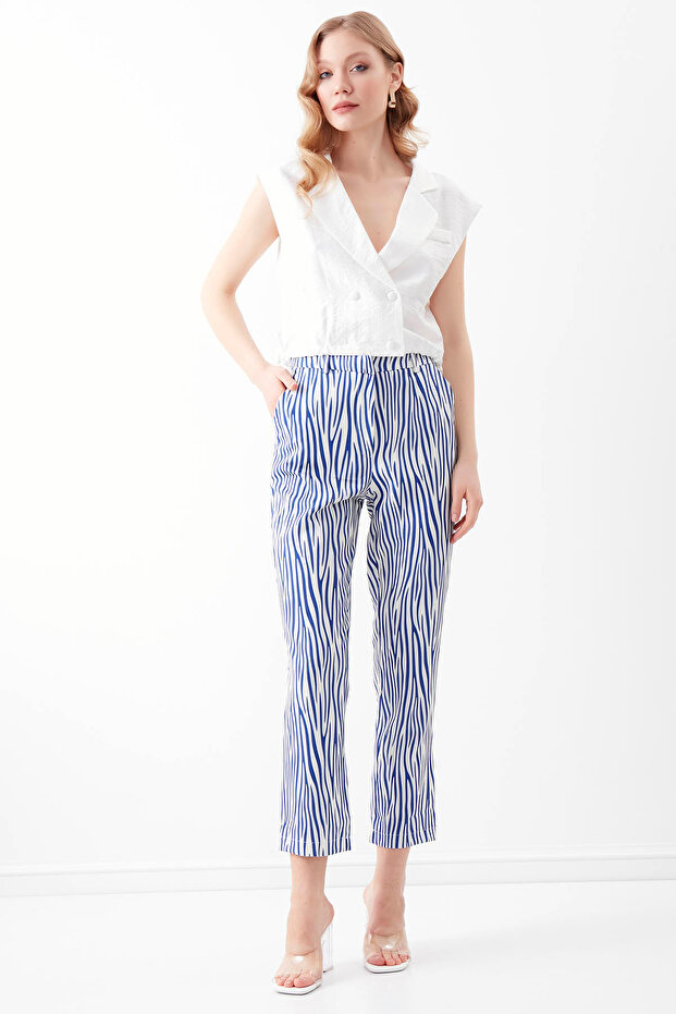 Zebra Pattern Trousers - 4