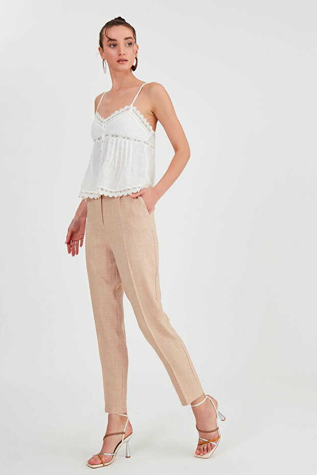 بنطال بخصر عالٍ بزرين - 4