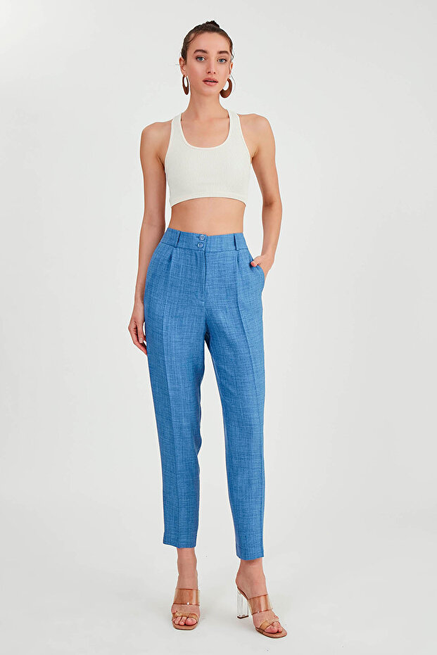 بنطال بخصر عالٍ بزرين - 3