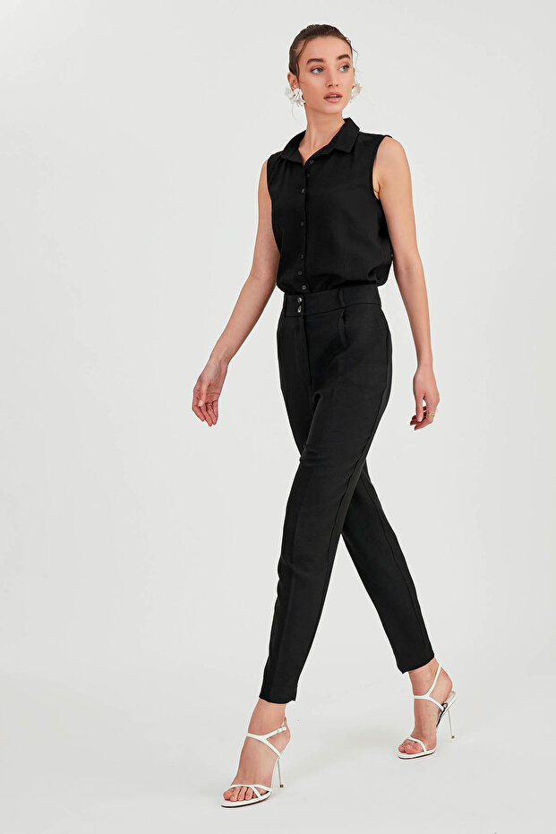 بنطال بخصر عالٍ بزرين - 2