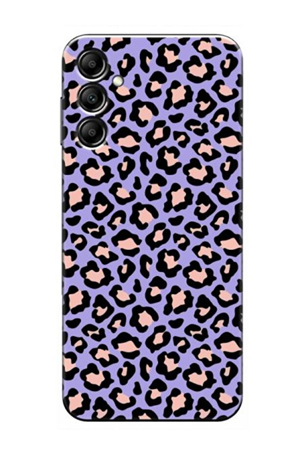 حافظة هاتف سامسونج A16 بنمط الفهد أرجواني - 1