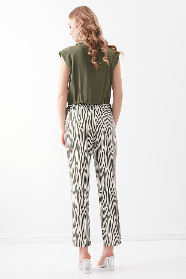 Pantaloni cu model zebră - 3