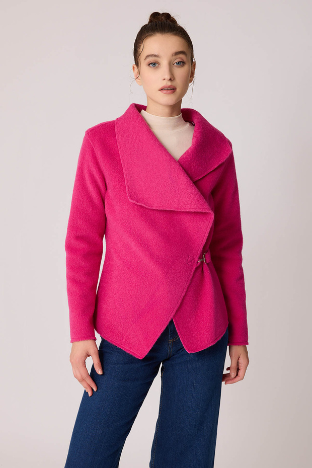 سترة قطع غير متماثلة مع ربطة عنق إكسسوارات - 2